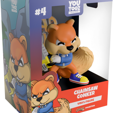 Youtooz -  Conker's Bad Fur Day: Chainsaw Conker - Vinyl Figure