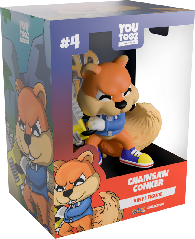 Youtooz -  Conker's Bad Fur Day: Chainsaw Conker - Vinyl Figure