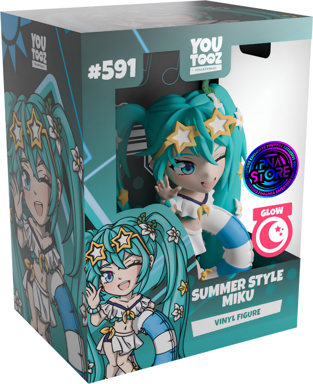 Youtooz - Hatsune Miku: Summer Style Miku Glow in the Dark - Worldwide Exclusive - Vinyl Figure
