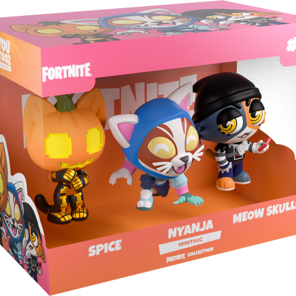 Youtooz -  Fortnite Minitooz: Spice, Nyanja & Meowskulls - Vinyl Figure