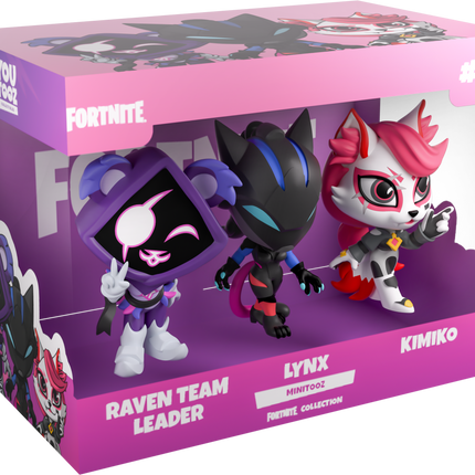 Youtooz -  Fortnite Minitooz: Raven Team Leader, Lynx & Kimiko - Vinyl Figure